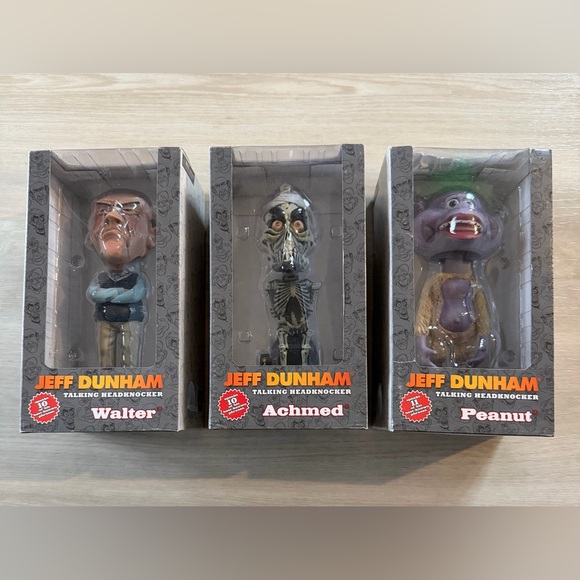 Jeff Dunham Comedy Talking Headknocker Collection Peanut Achmed And Walter